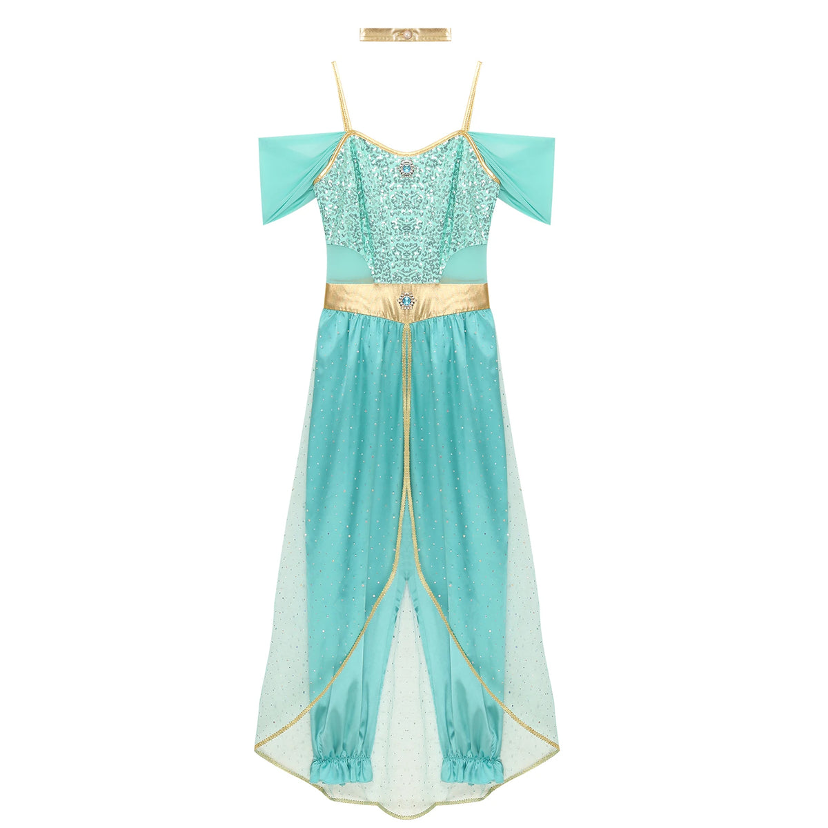 Arabian Princess Costume Embroidered Dance Outfit