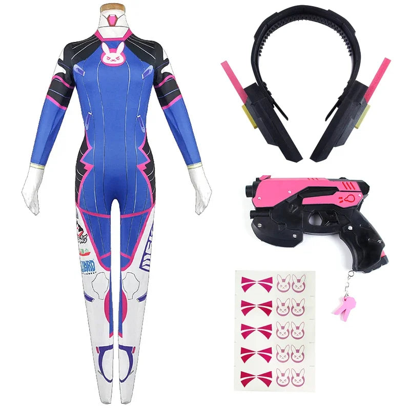 Women’s Futuristic Gaming-Inspired Zentai Cosplay Costume Set