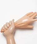 Black Latex Short Gloves for Cosplay Costumes
