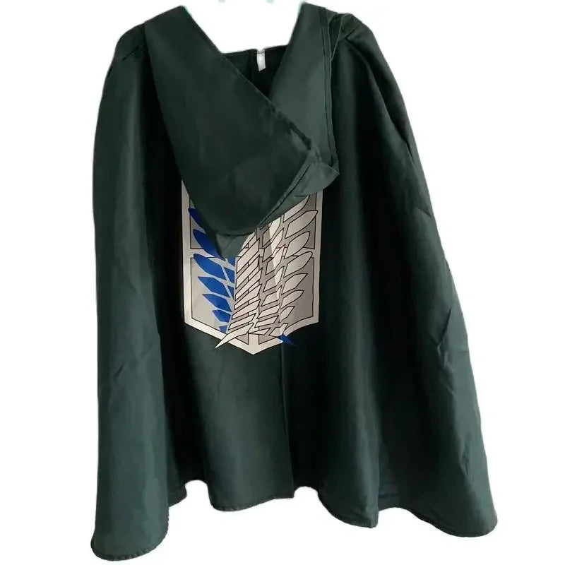 Green Scouting Legion-Inspired Cosplay Cloak for Adults