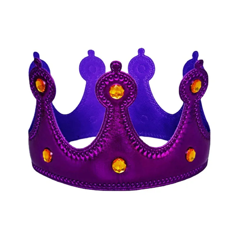 Birthday Party Crown Hats for Kids and Adults King Queen