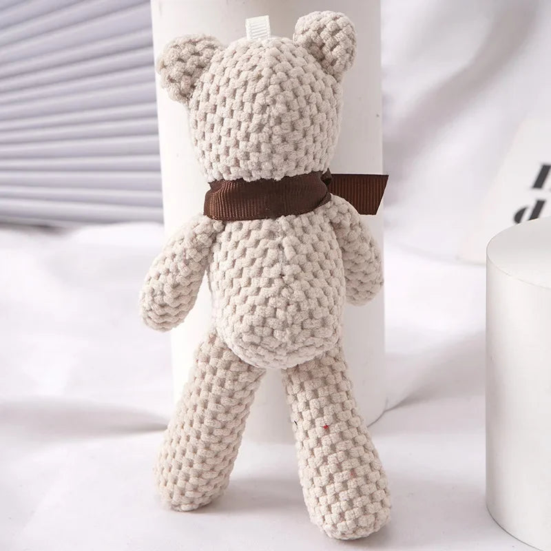 16cm Soft Stuffed Pineapple Bear Plush Toys Mini Teddy Bear Dolls Toy Small Gift for Party Wedding Keychain Bag Pendant Toy Gift