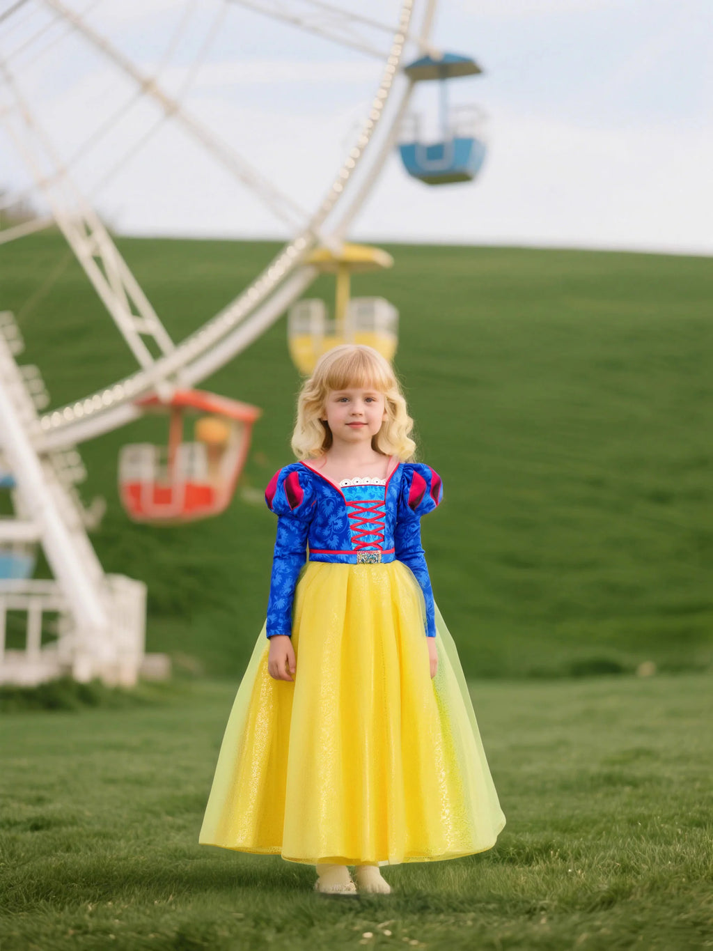 Girls Princess Costume Dress for Christmas, Carnival and Parties