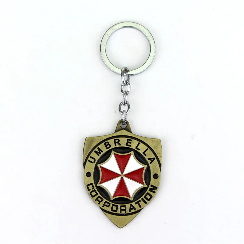 Raccoon Umbrella Pendant Keychain Metal Costume Accessory
