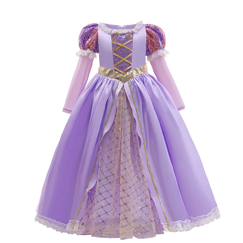 Girls Autumn Princess Dress Costume, Ages 2 to 10