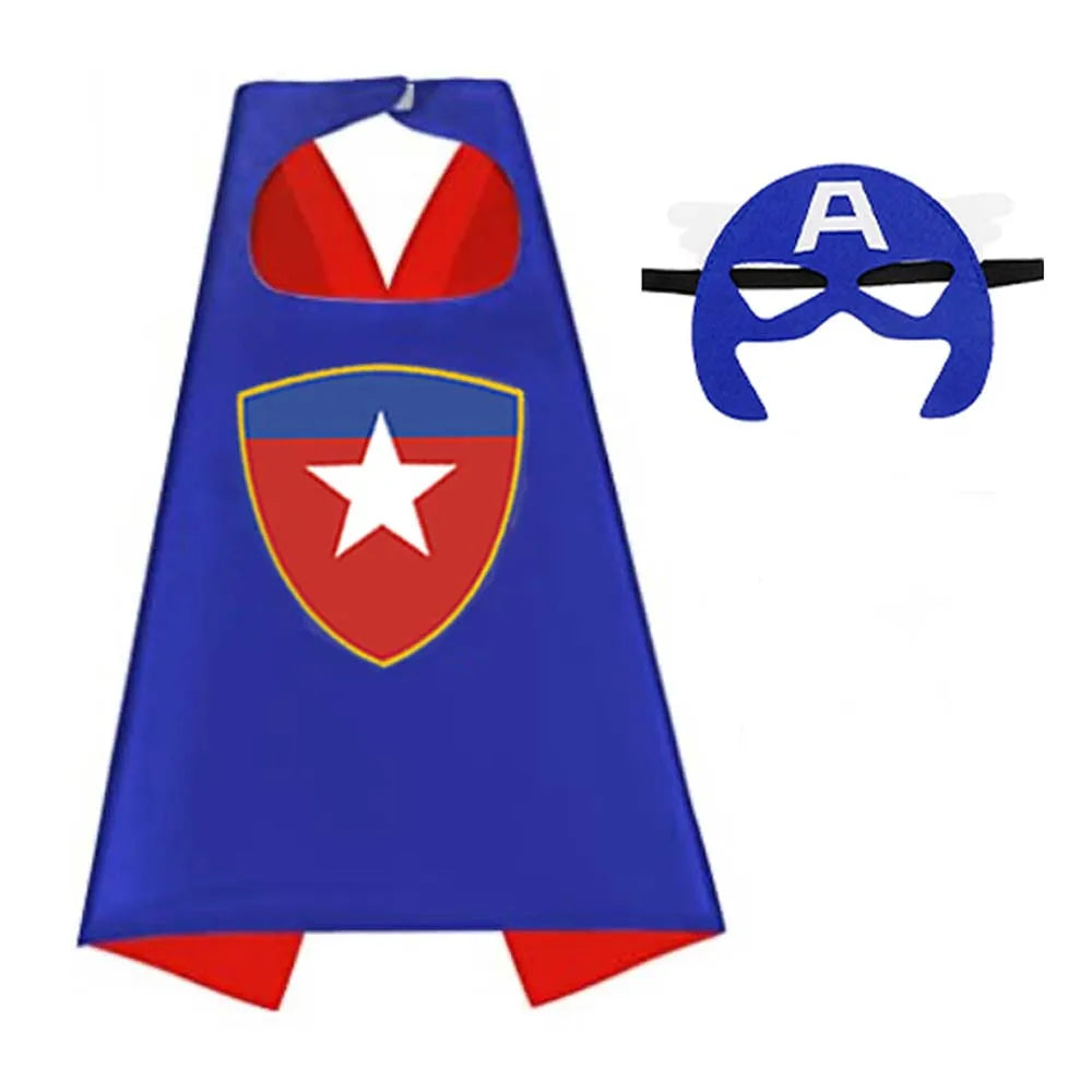 Kids Superhero-Inspired Cape Costume for Parties