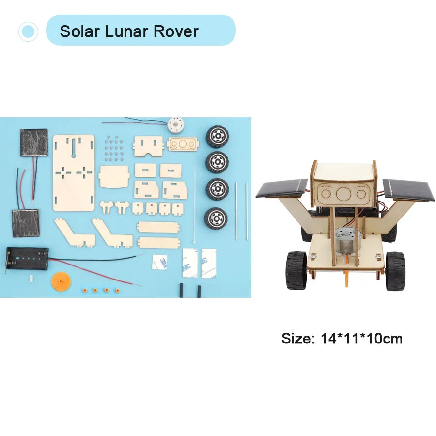 DIY Science Kit Educational STEM Kits Car Dinosaur Model Technologia Experimental Tool Wood Puzzle Games School Supply
