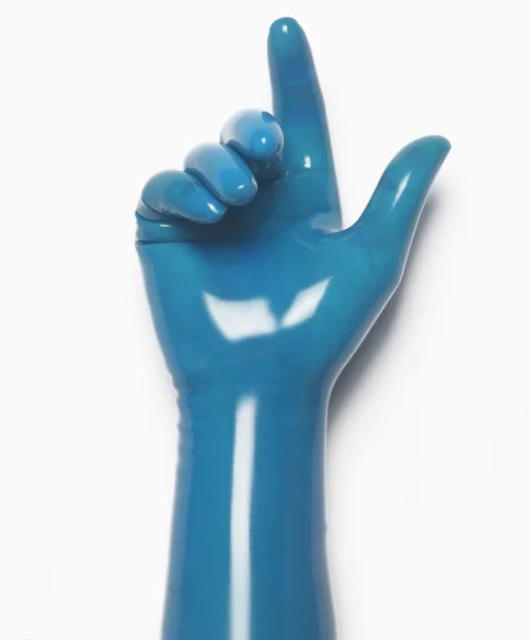 Black Latex Short Gloves for Cosplay Costumes