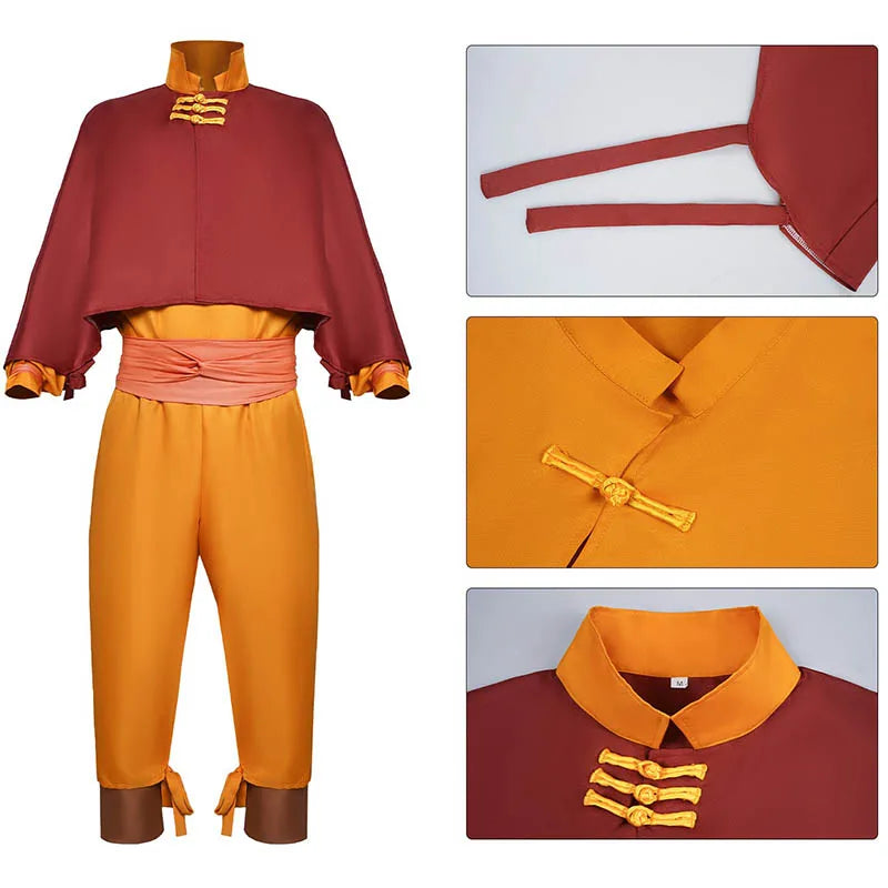 Air Nomad-Inspired Anime Cosplay Costume for Halloween