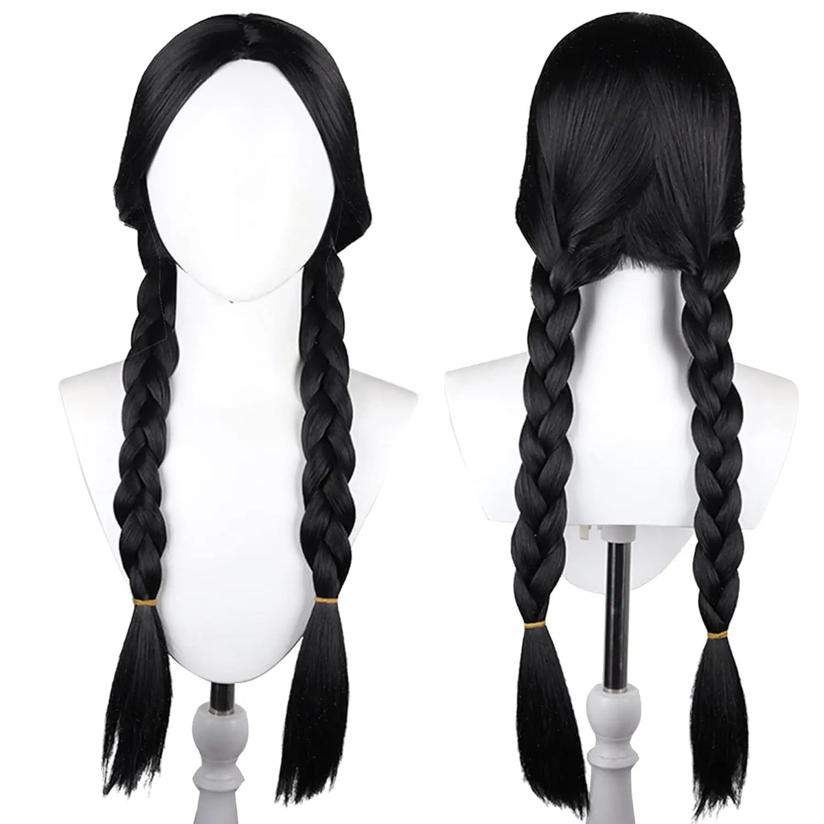Long Orange Brown Cosplay Wig with Bangs for Adults