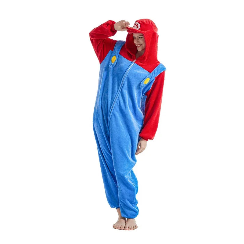 Cartoon-Inspired One-Piece Pajama Cosplay Costume