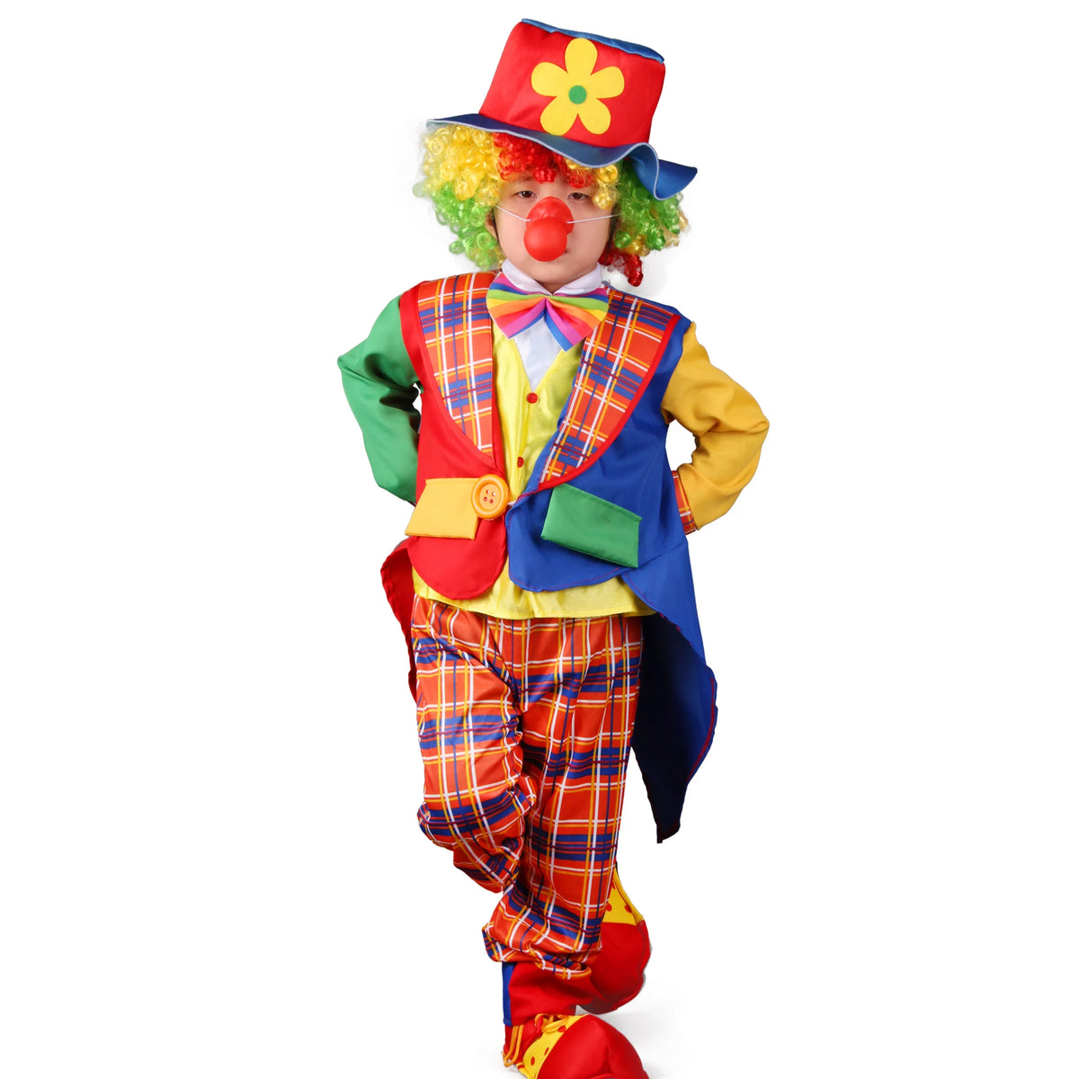 Kids Carnival Clown Jumpsuit Costume for Halloween