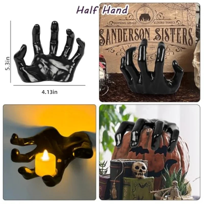 Christmas Decorations, Wall Mounted Creepy Hands, Life-Size Horror Hands for gothic Wall Decoration to Place Candles