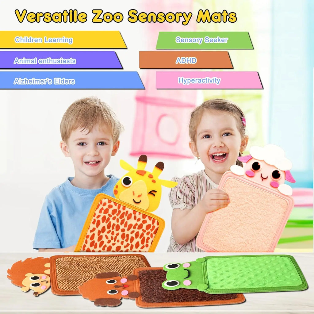Sensory Tactile Mat Developmental Education Toy Montessori Busy Board Life Skills Fine Motor Learning Activities Toys for Kids