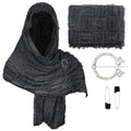 Medieval Hooded Cloak Shawl for Renaissance & Halloween Cosplay