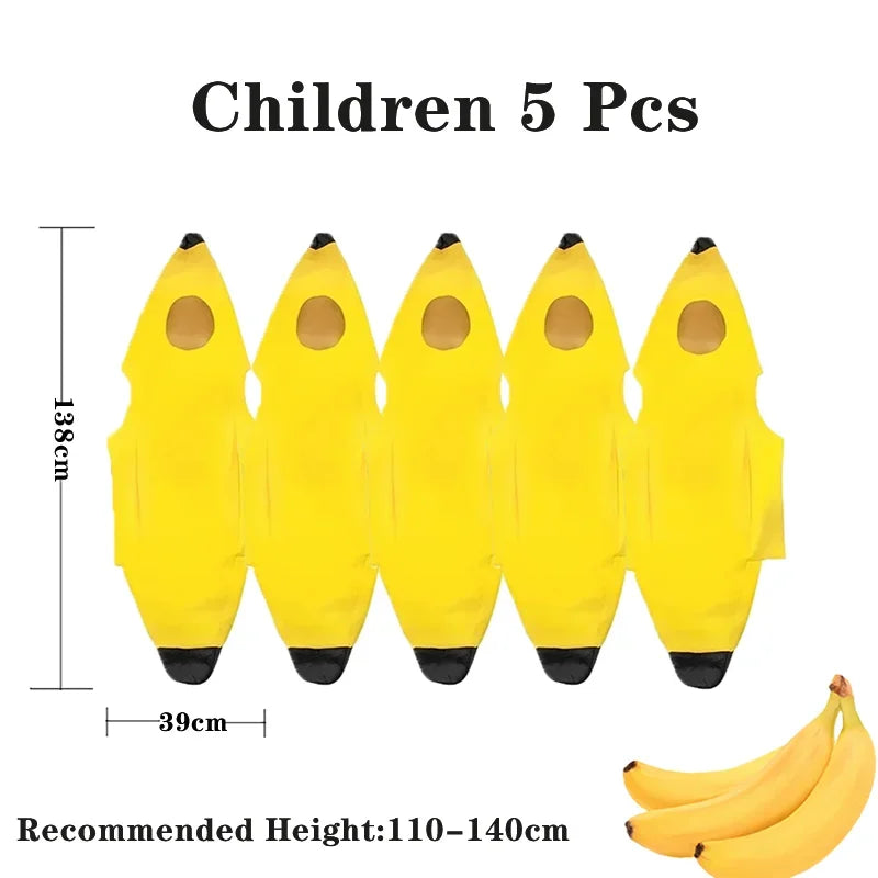Banana Costume for Kids & Adults Halloween & Parties