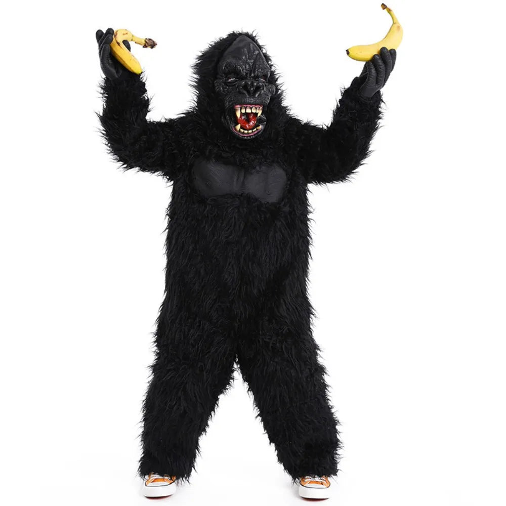 Adult Gorilla Animal Jumpsuit Costume for Halloween