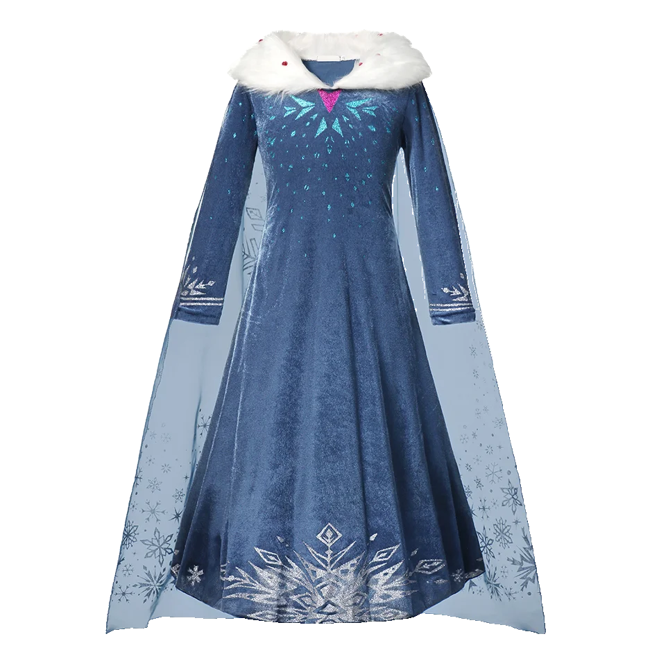 Girls Princess Costume Dress for Christmas, Carnival and Parties