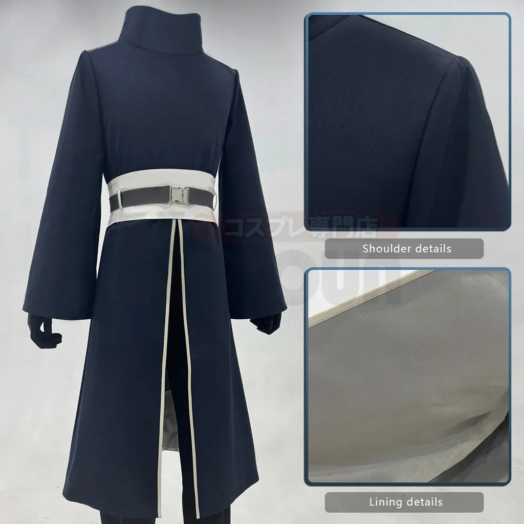 Anime Ninja Cosplay Costume Coat Pants Belt & Gloves Set