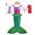 Girls Mermaid Princess Costume Dress for Carnival & Parties