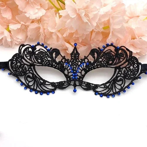 Gold Silver Lace Masquerade Eye Mask for Costume Parties