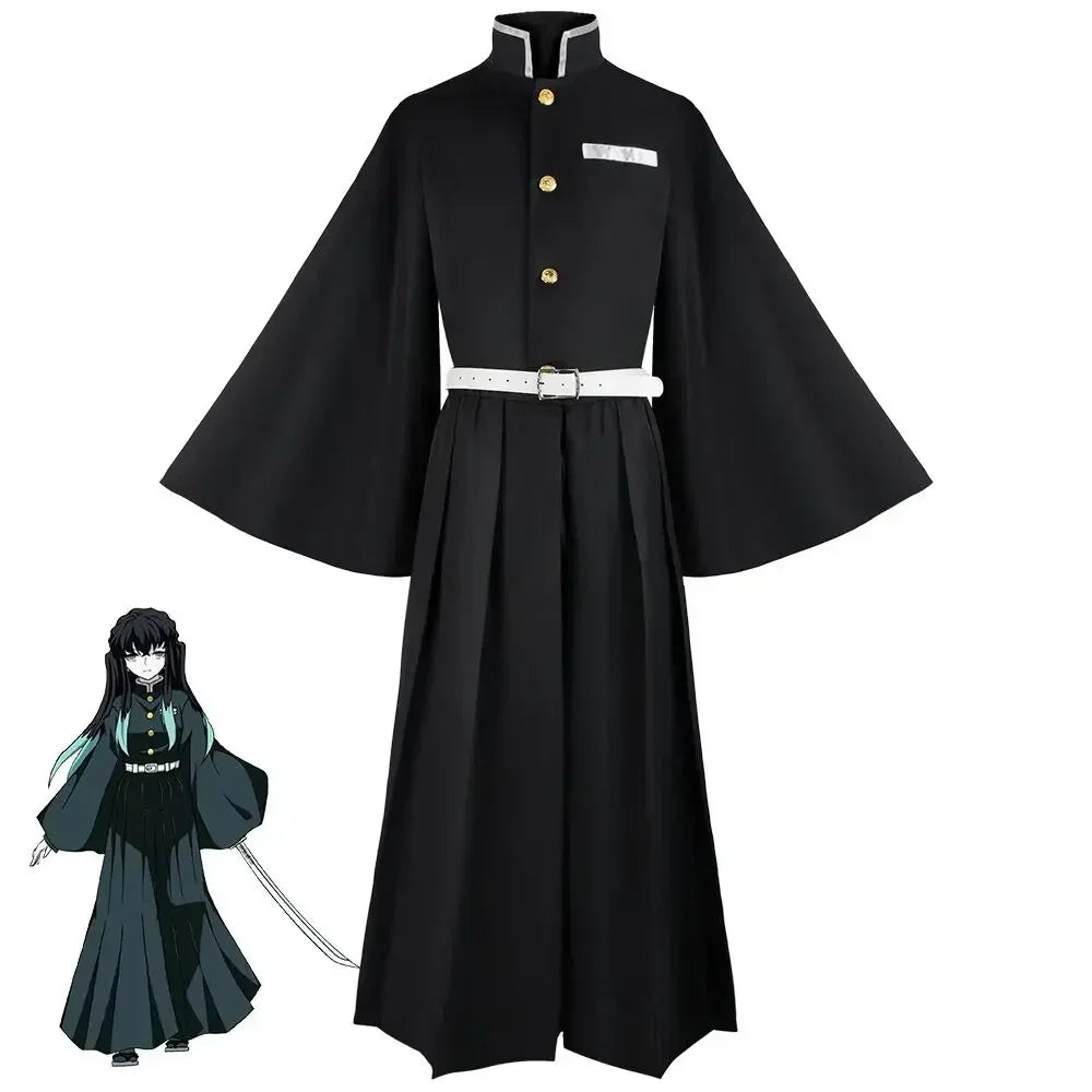 Anime-Inspired Uniform Cosplay Costume with Wig