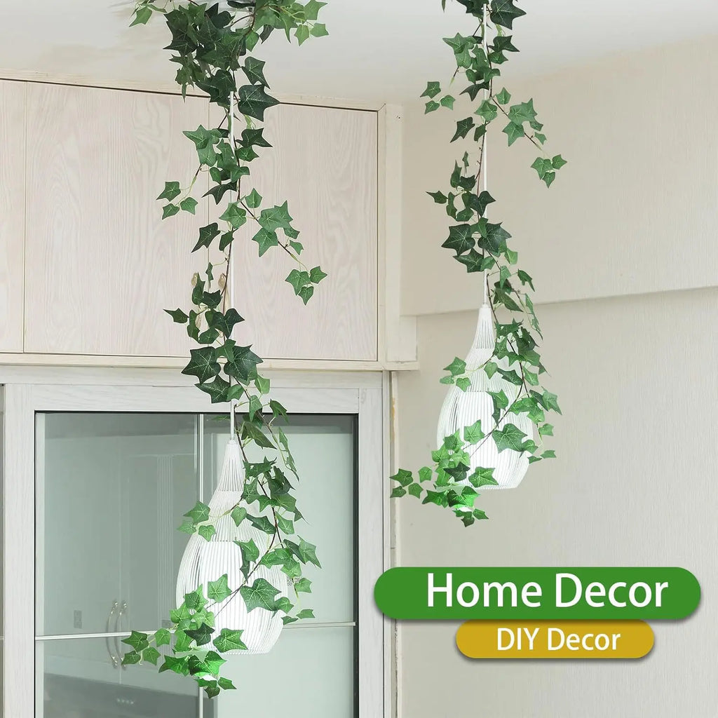 1/3/5pcs Artificial Vines Ivy Garland 1.8m Greenery Fake Ivy Hanging Plants for Home Wall Arch Wedding Room Indoor Outdoor Decor