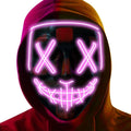 LED Light Up Halloween Mask for Cosplay & Costume Parties