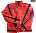 Red Leather-Style Jacket Costume for Halloween & Cosplay
