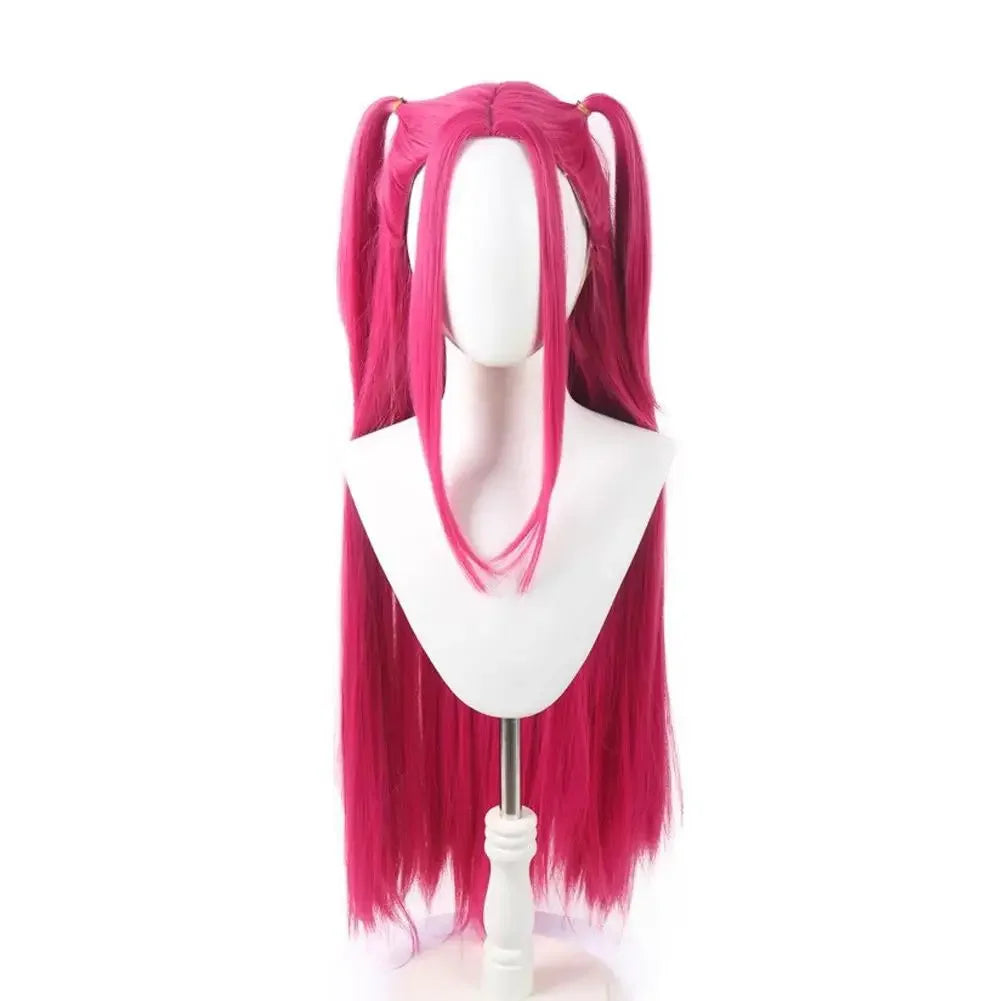 Purple Long Braided Wig with Side Ponytail for Kids
