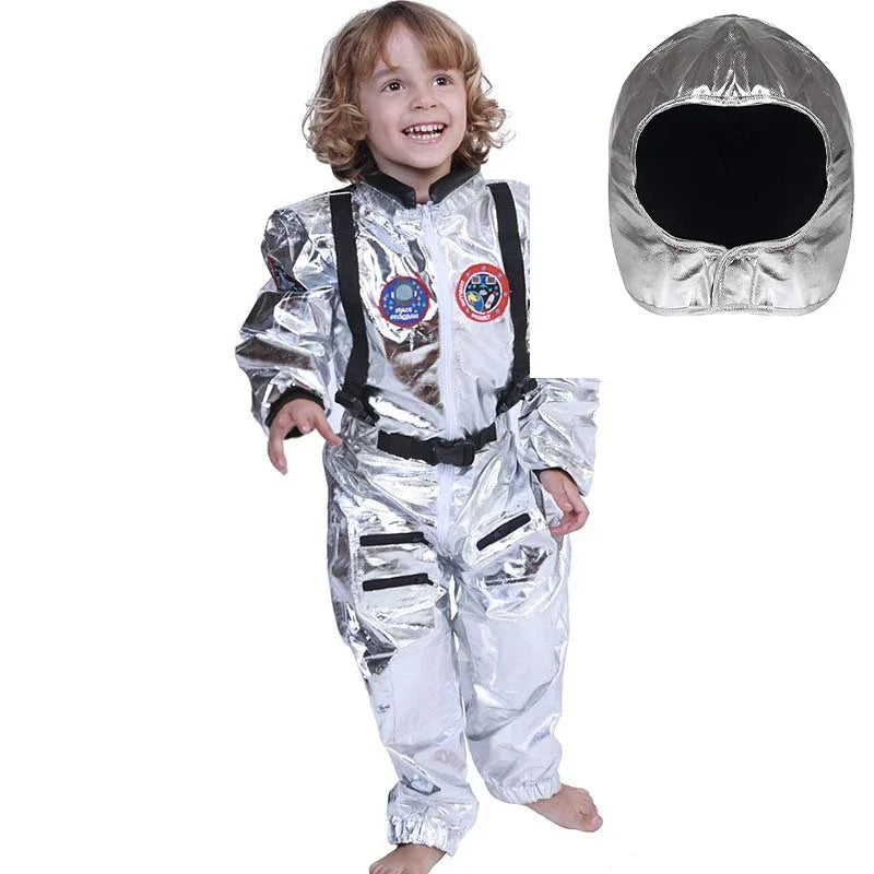 Astronaut Spacesuit Costume Silver Space Suit