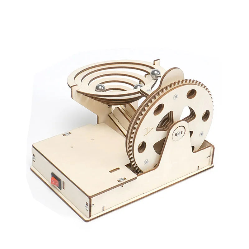 DIY Assemble Mechanical Marble Run Gear Model Technology Kit Children Science Toys Teaching Material for Kids Learning
