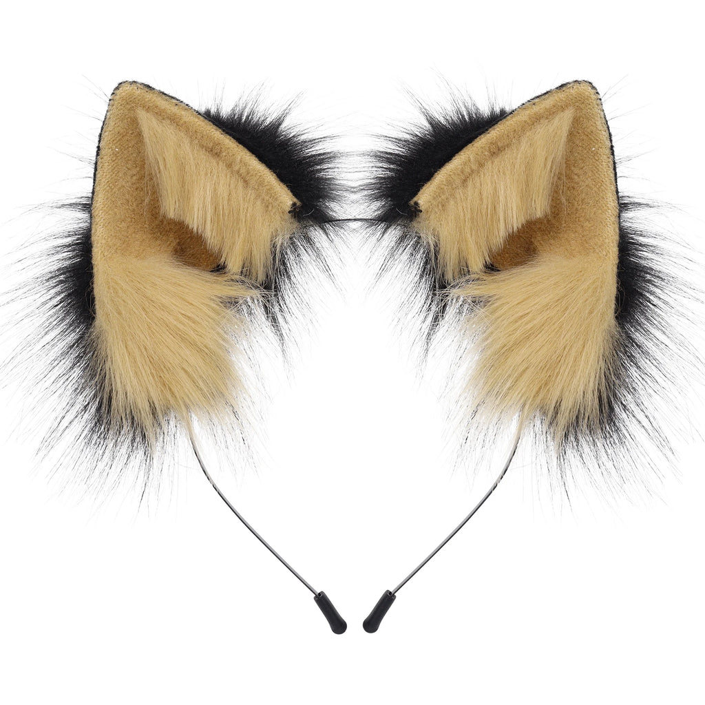 Faux Fur Cat and Fox Ear Headband for Cosplay Costumes