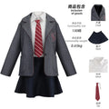 Girls School Uniform-Inspired Cosplay Costume with Coat & Skirt
