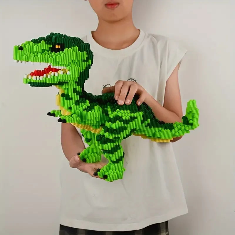 4000 Dinosaur and Animal Building Blocks Set - Educational 3D Puzzles, Manual Building Toys, Suitable for Holiday Gifts and Chr