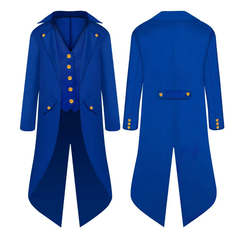 Steampunk Gothic Tailcoat Jacket & Vest Costume Set