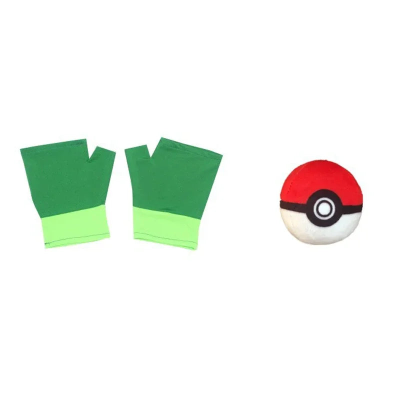 Blue Anime Trainer Cosplay Costume with Jacket, Cap & Gloves