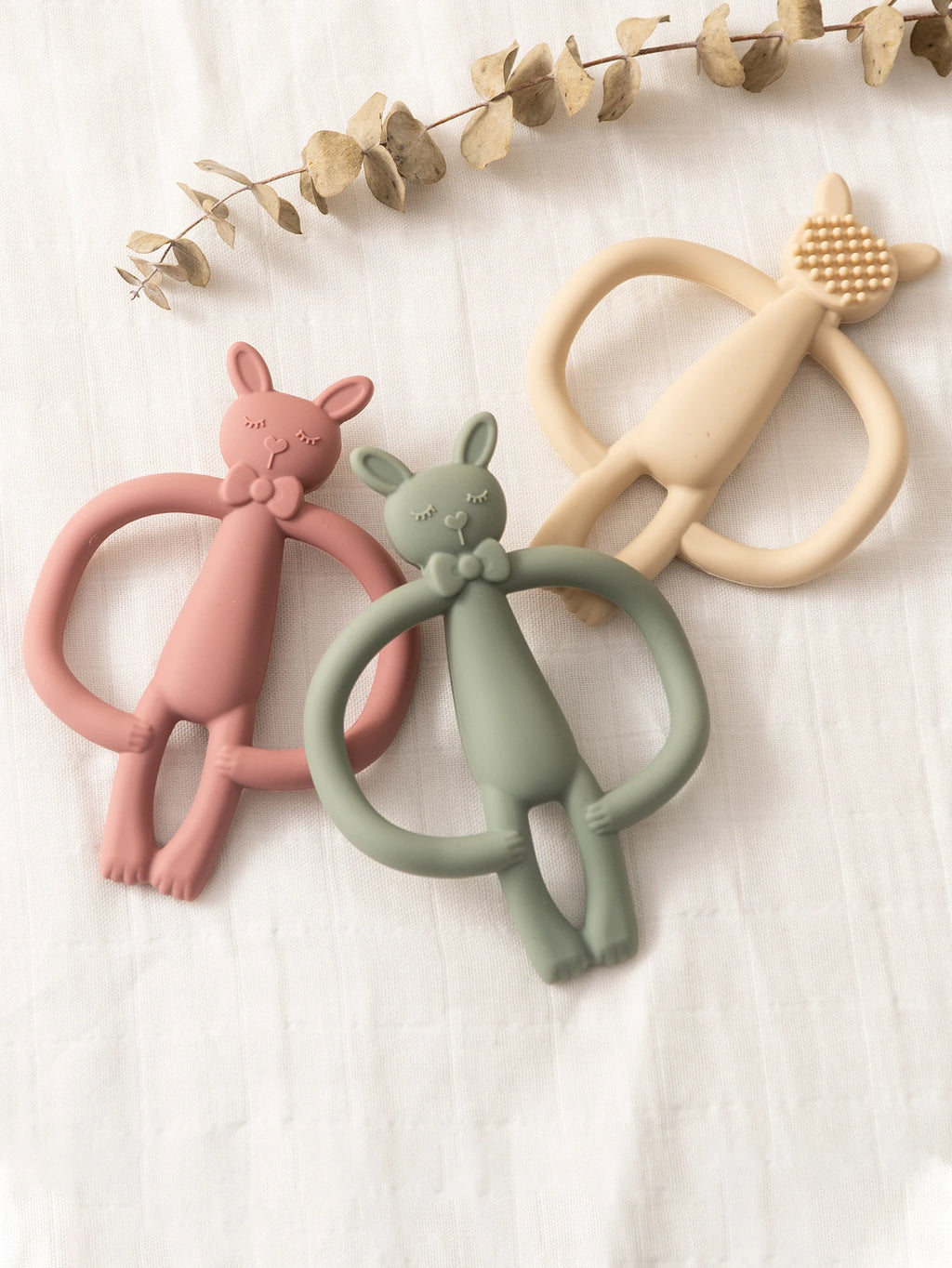 Color Kids 1PCS Silicone Teether Toys Baby Nursing Teether Gifts Newborn Cartoon Rabbit Teether Toys Teething Infant Chewing Toy