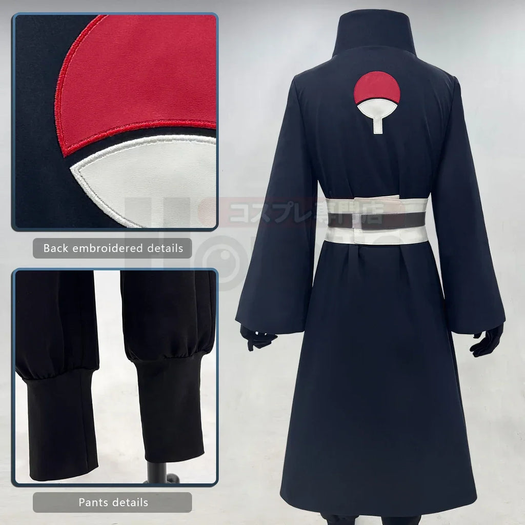 Anime Ninja Cosplay Costume Coat Pants Belt & Gloves Set