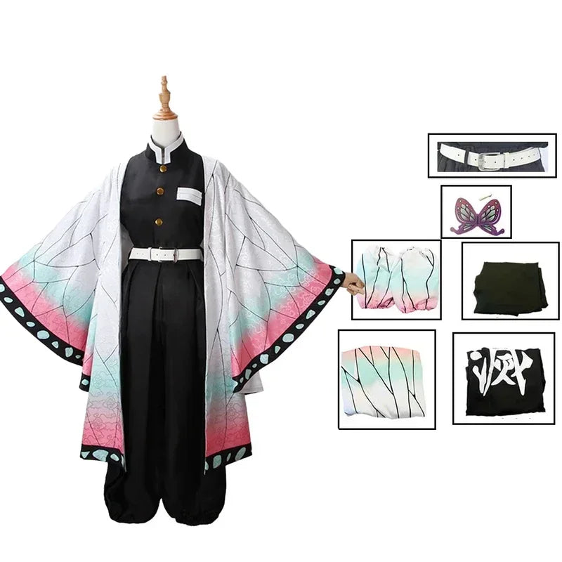 Butterfly-Inspired Cosplay Uniform Costume with Wig