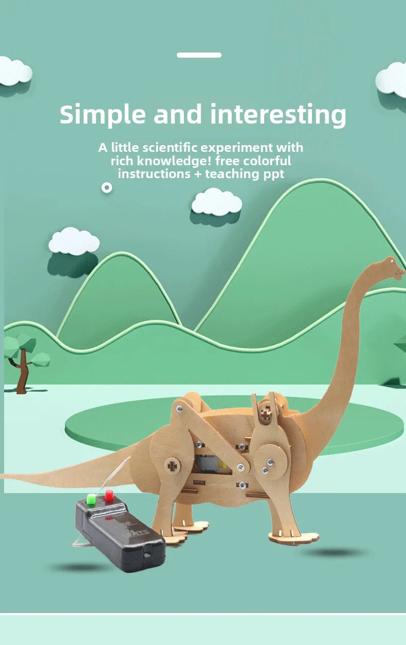 DIY Science Toys Children Educational STEM Kits Dinosaur Model Technologia Experimental Tool Wood Puzzle Games School Supply