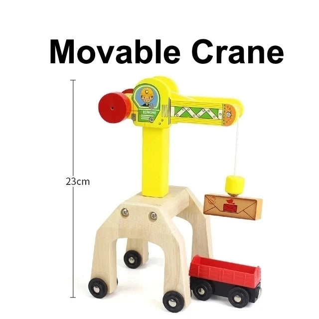 All Kinds of Wooden Train Tracks Accessories Beech Wood Railway Tracks Wooden Bridge Tunnel Fit for Wood Tracks Toys