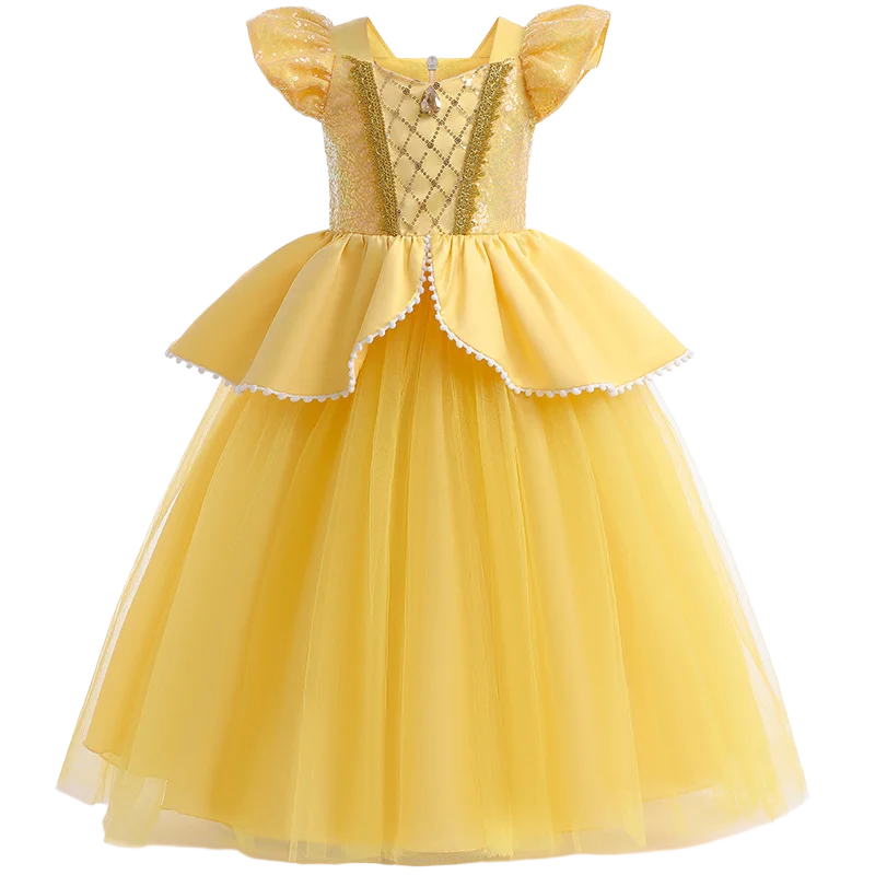 Girls Princess Costume Dress for Christmas, Carnival and Parties
