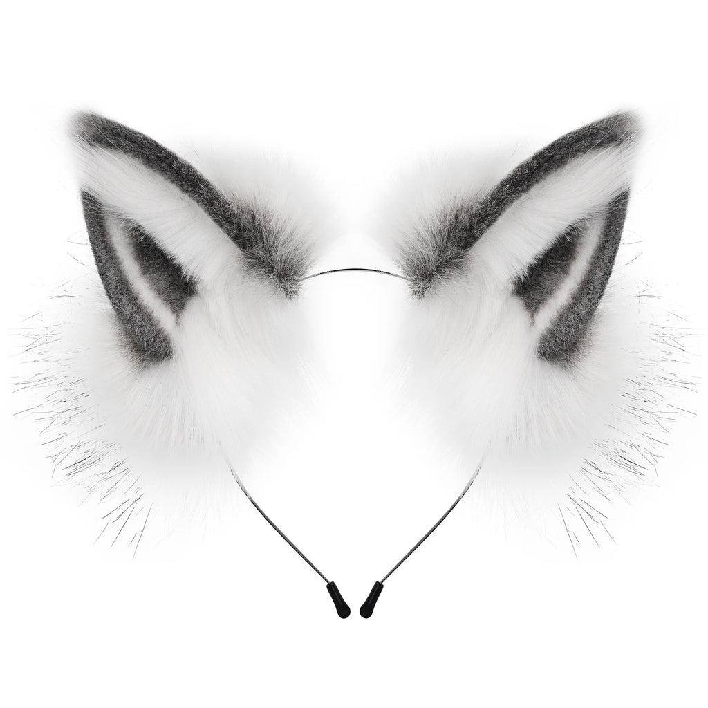 Faux Fur Fox Wolf Ear Headband Costume Accessory