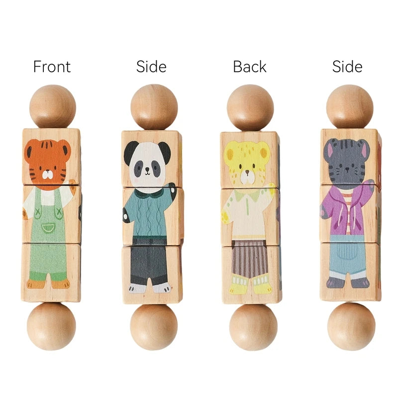 Baby Wooden Rotating Jigsaw Puzzle Hand Bell Toy Baby Mobile Musical Rattle Toy Montessori Puzzle Game For Babies Newbaby Gift