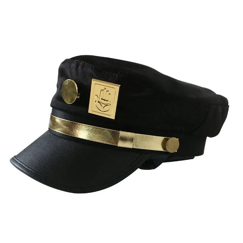 Anime-Inspired Cosplay Cap with Metal Badge Unisex Adult Hat