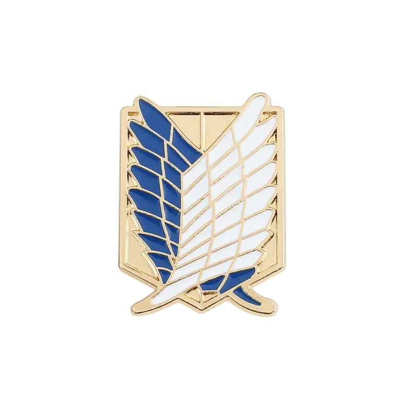 Wing Emblem Brooch Pin for Shirts Bags and Costume Accessories