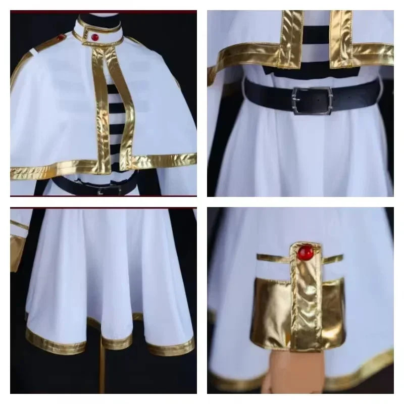 Women’s Fantasy Elf Mage Cosplay Costume with Wig & Shoes
