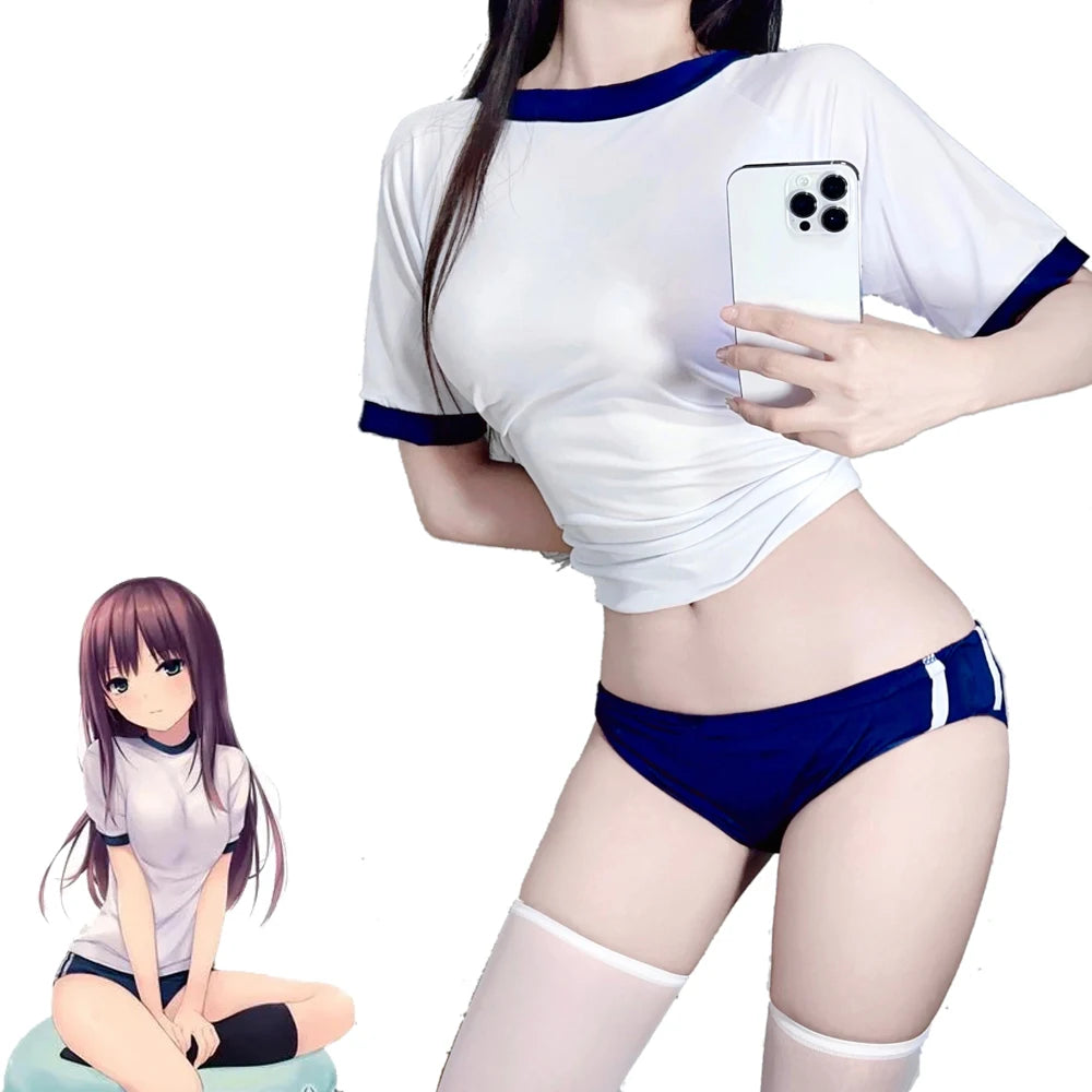 Anime-Inspired School Sports Uniform Cosplay Costume