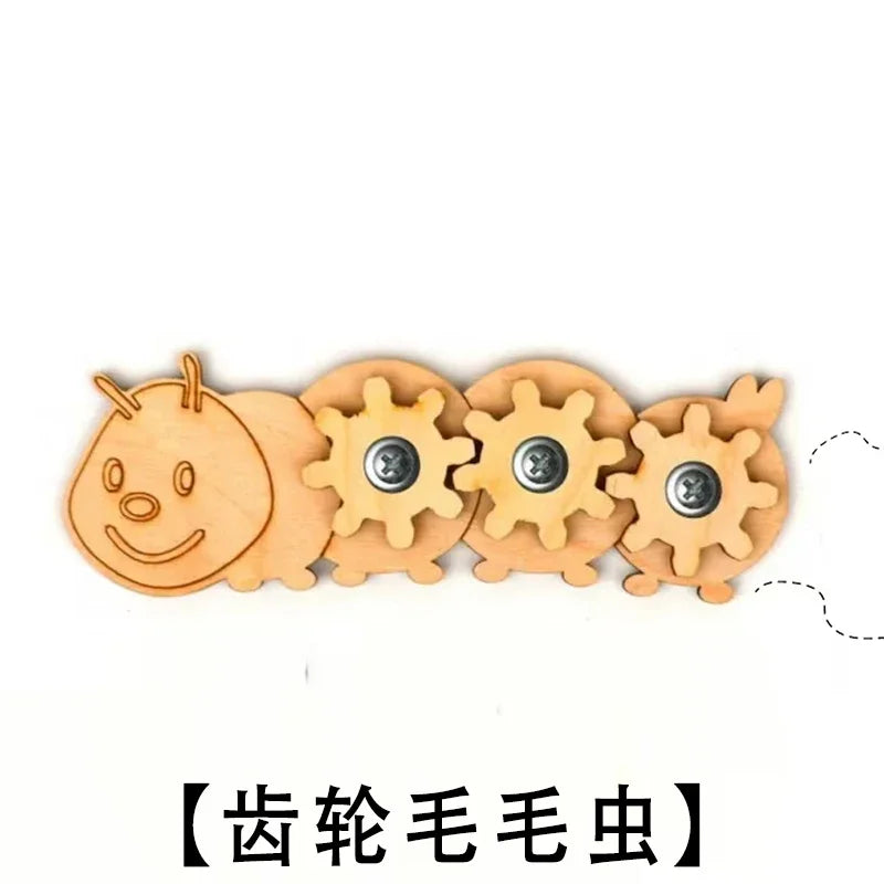 DIY Busy Board Montessori Hot  Air Dalloon Carriage Door Educational Toy Wood Chip Graphic Pairing Wooden Part For Childre Gifts